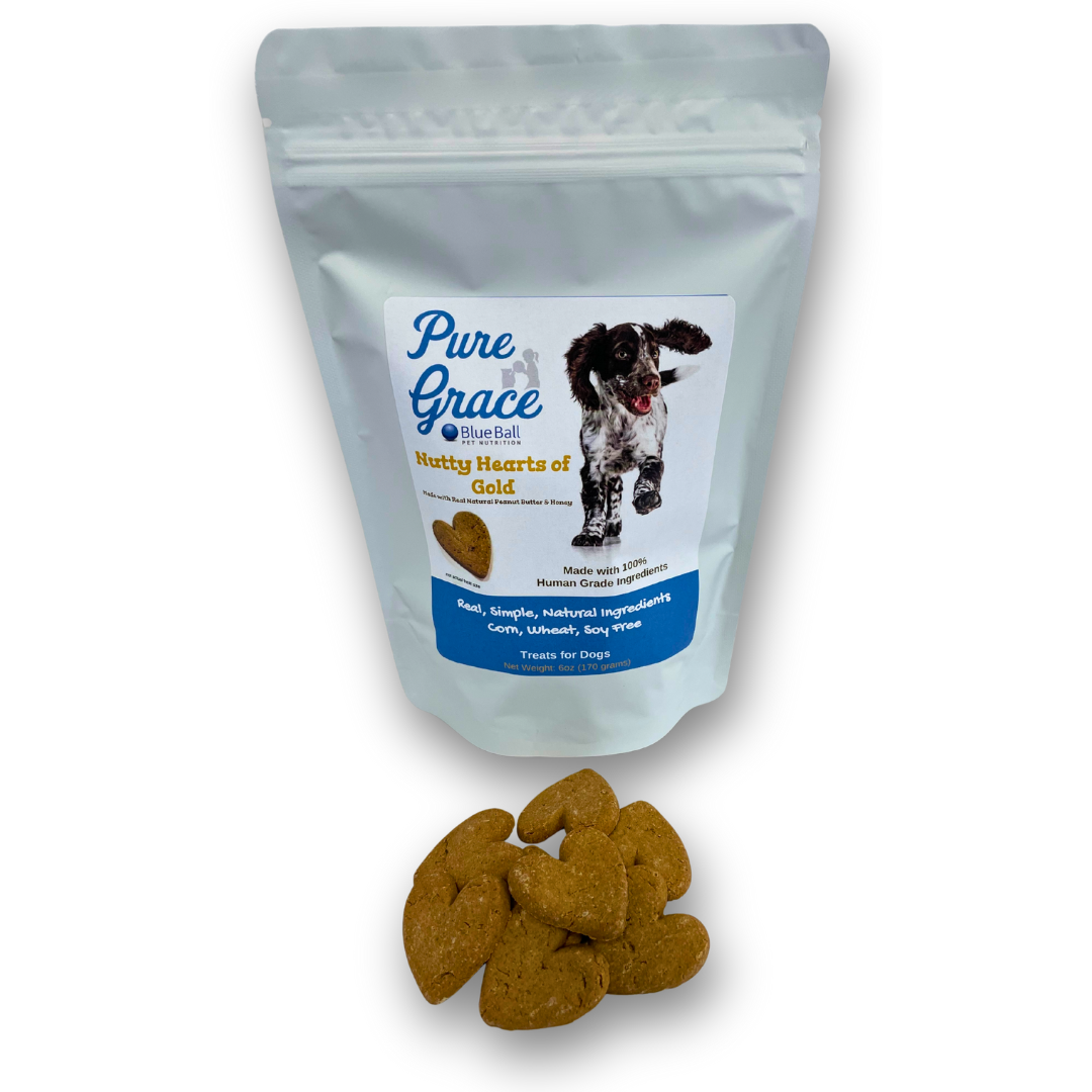 Nutty Hearts of Gold Dog Treats