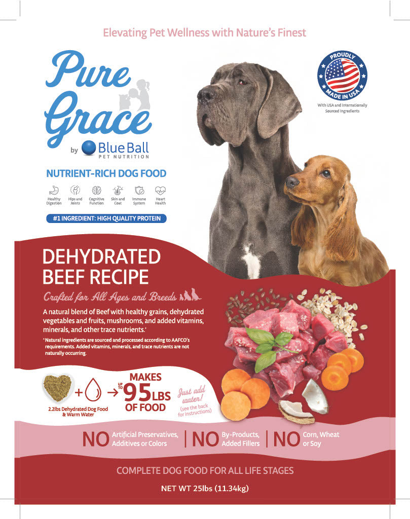 Pure Grace Dehydrated Beef Recipe Dog Food